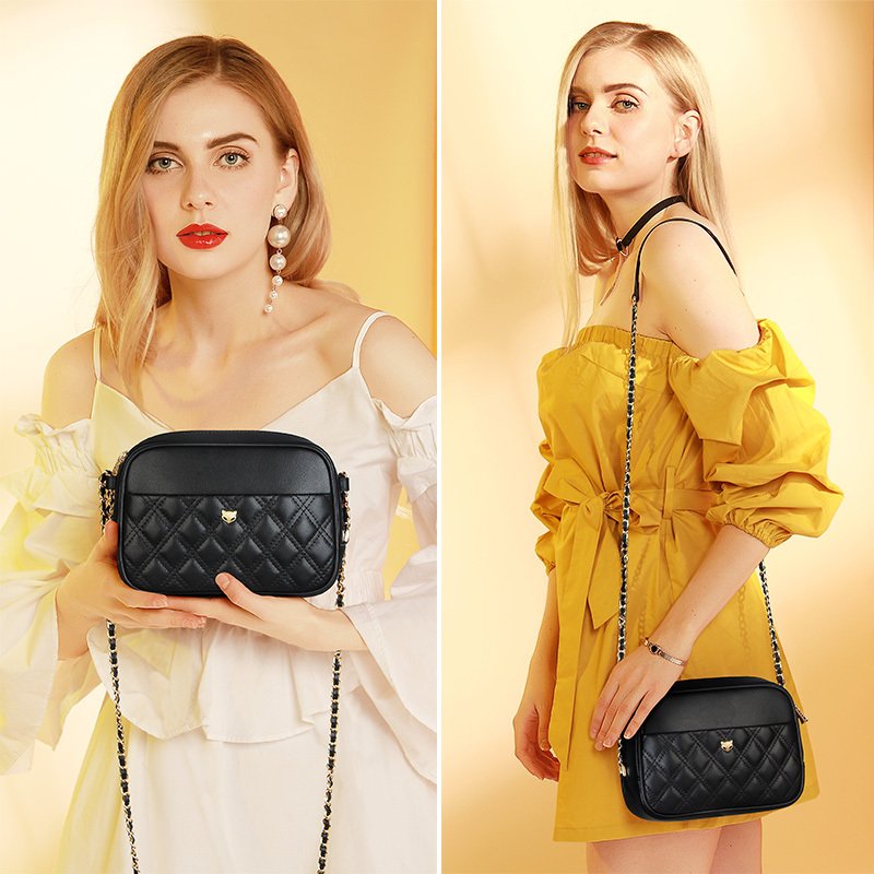 Lingge shoulder bag fashion chain small square