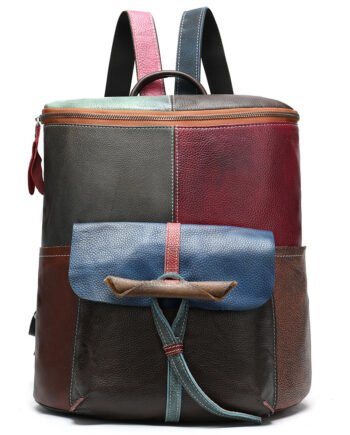 The first layer of leather women's backpack