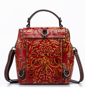 Cow Leather Backpack Multi-function Ladies Shoulder Bags Handbags