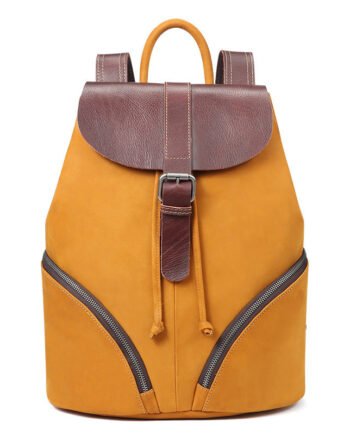 Fashion contrast color ladies backpack