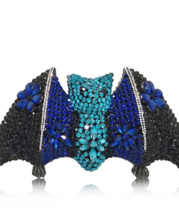 Dinner Bag Luxury Diamond Halloween Bat Clutch