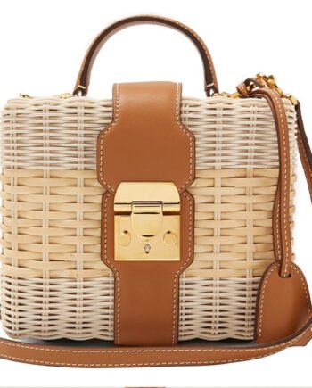 Straw bag crossbody vacation beach bag