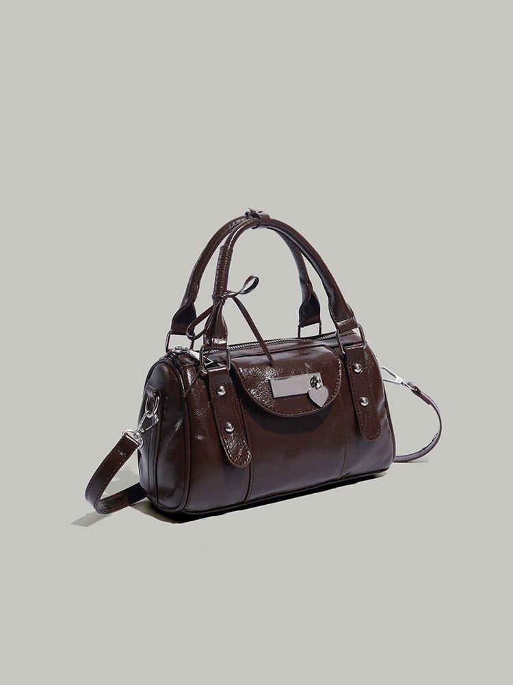 Sweet Cool Love Heart Bow Tie Handbag Female Niche