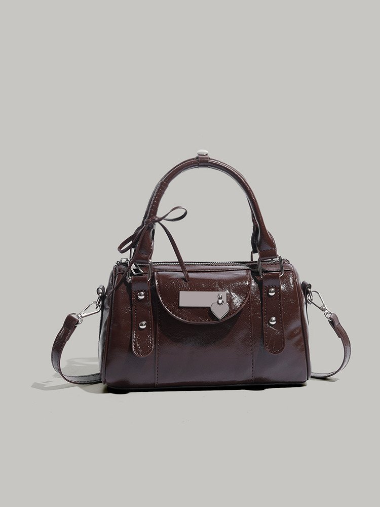 Sweet Cool Love Heart Bow Tie Handbag Female Niche