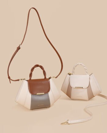 Crossbody Shell Bag Exquisite Contrast Color Women's Fashion All-matching