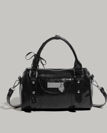 Sweet Cool Love Heart Bow Tie Handbag Female Niche