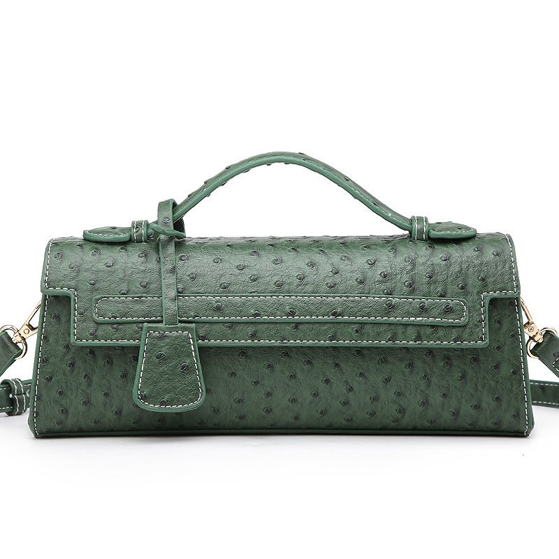 Cute Ostrich Grain Crossbody Shoulder Bag